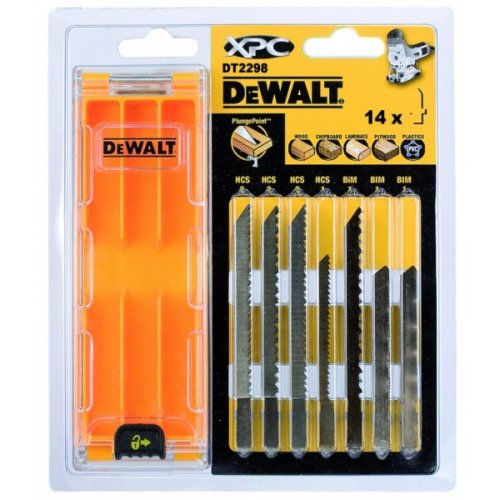DeWalt DT2298-QZ - Pack de 14 hojas de sierra de calar XPC