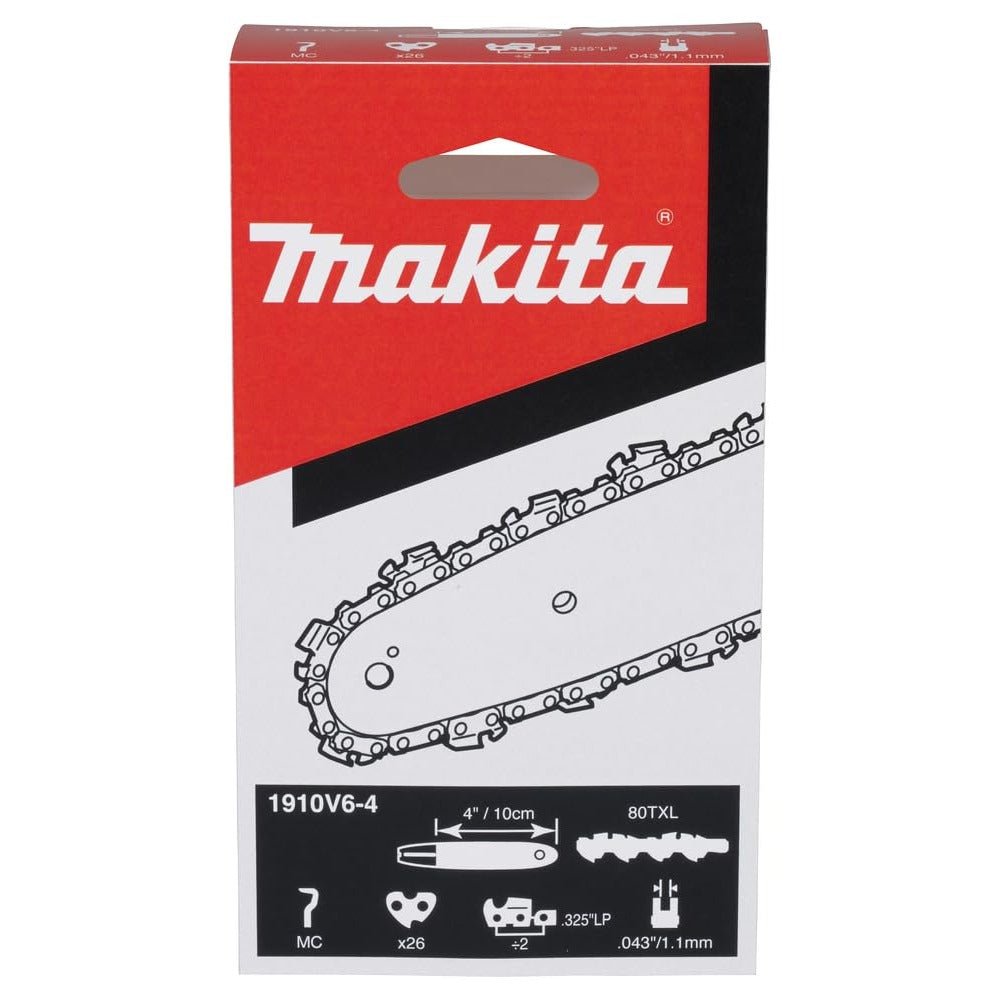 Makita 1910V6-4 - Cadena motosierra 4"/25cm 80TXL • 0.325" LP • 26 • 1.1mm • MC - Ferrotecnia
