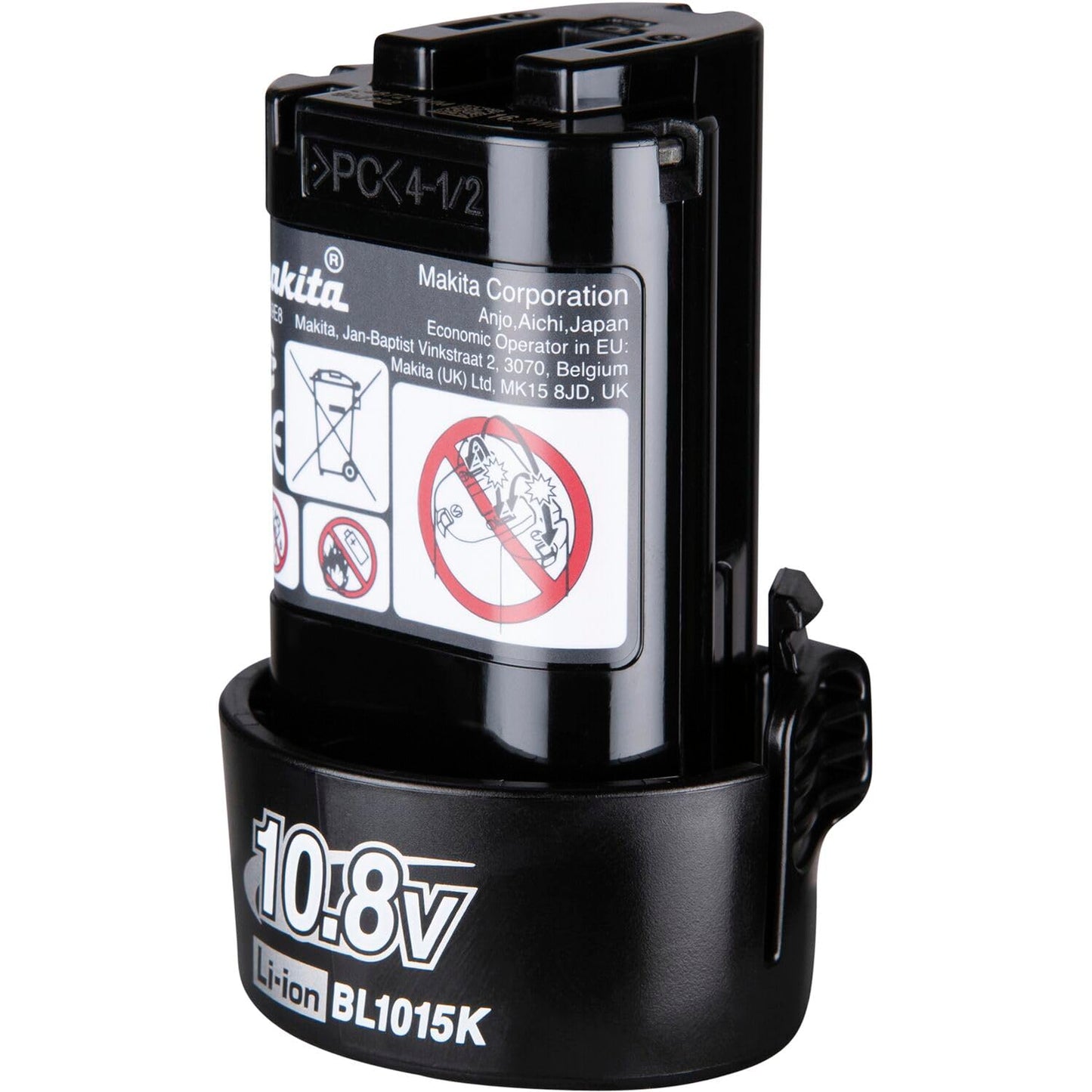 Makita 1913U9-9 - Batería de Repuesto BL1015K de 10,8 V, Compatible con Herramientas de batería 10,8 V/1,5 AhLi-Ion