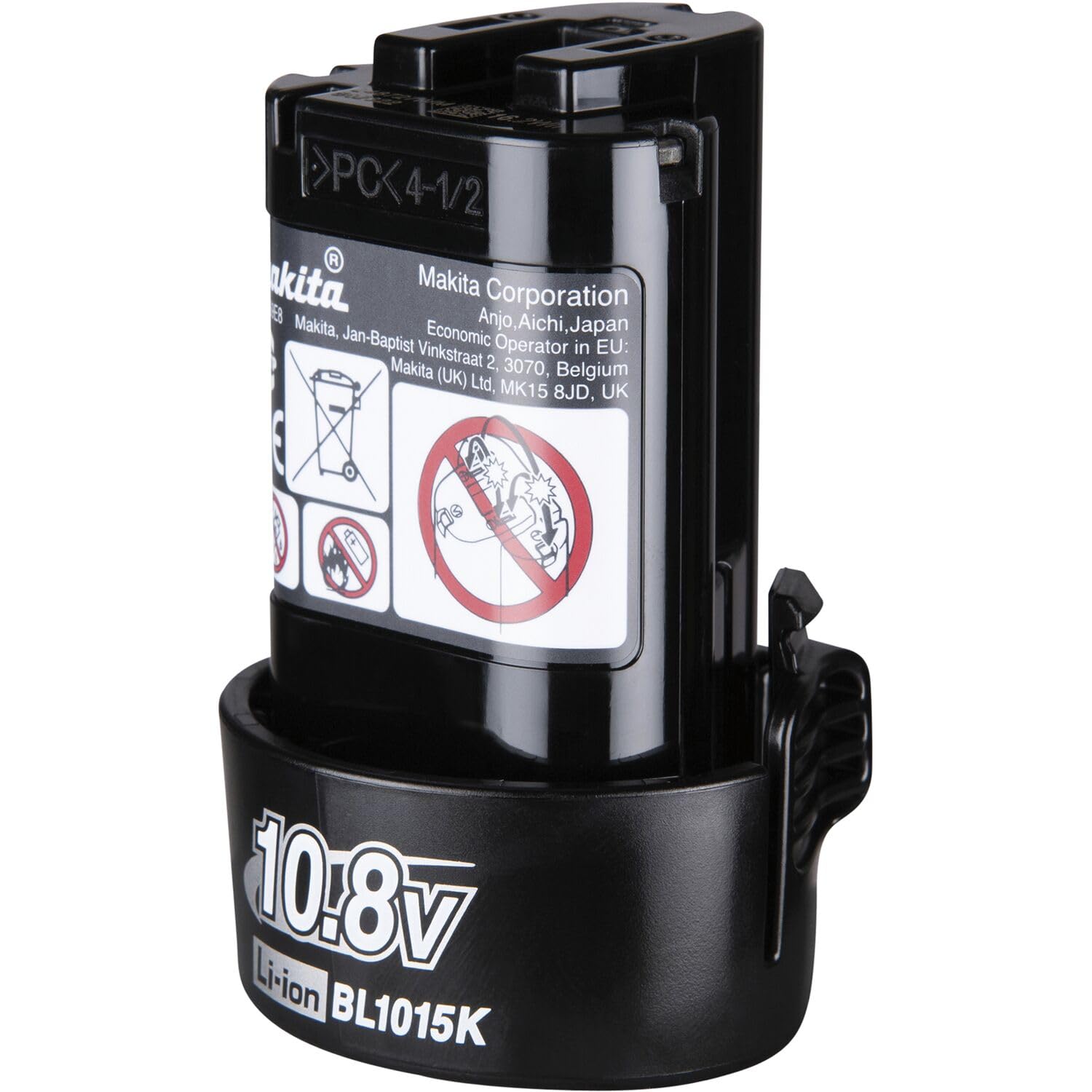 Makita 1913U9-9 - Batería de Repuesto BL1015K de 10,8 V, Compatible con Herramientas de batería 10,8 V/1,5 AhLi-Ion