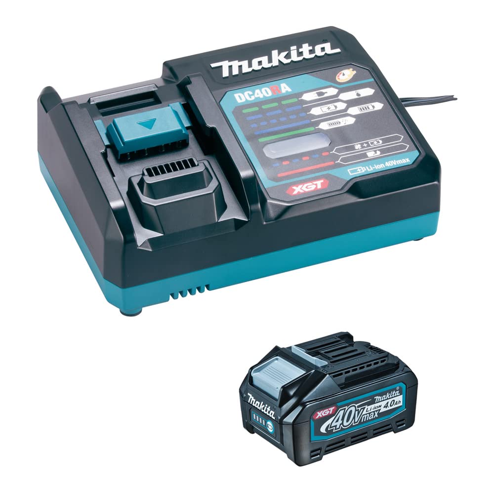 Makita 191J65-4 - Kit de batería 40V XGT 1x4,0 Ah (BL4040) con cargador DC40RA