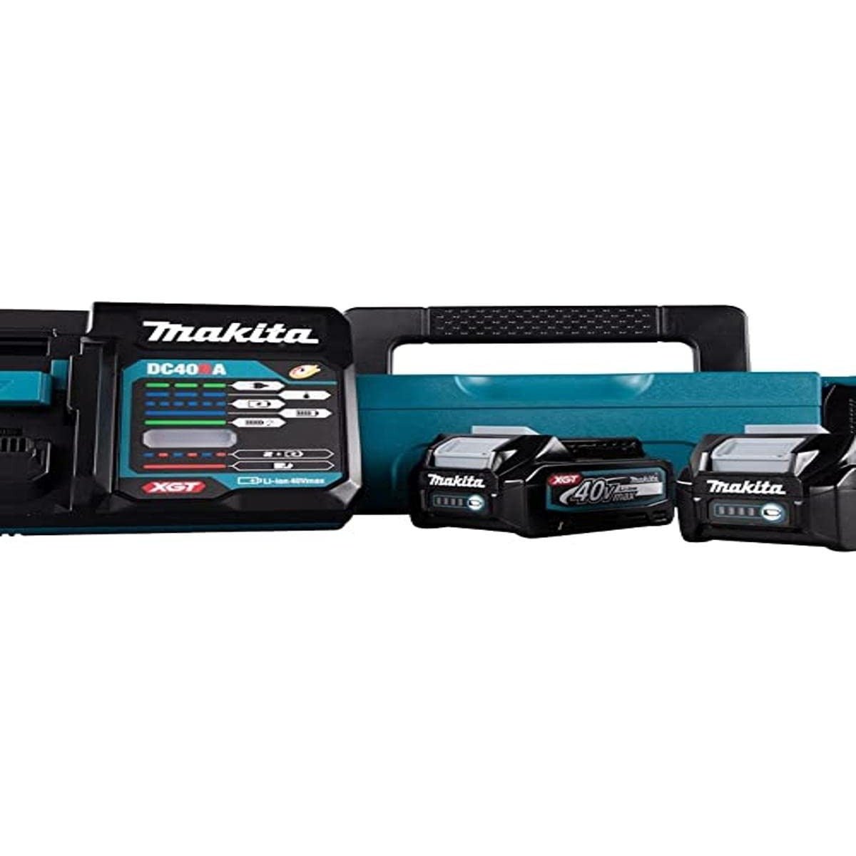 Makita 191J81-6 - Kit de baterías 40V XGT 2x2,5 Ah (BL4025) con cargador DC40RA y maletín Makpac - Ferrotecnia