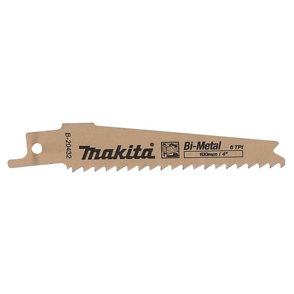 Makita B-20432 - Hoja sierra recta 100x0,9 mm 6TPI BiM Madera/metal (Lote de 5 uds) - Ferrotecnia