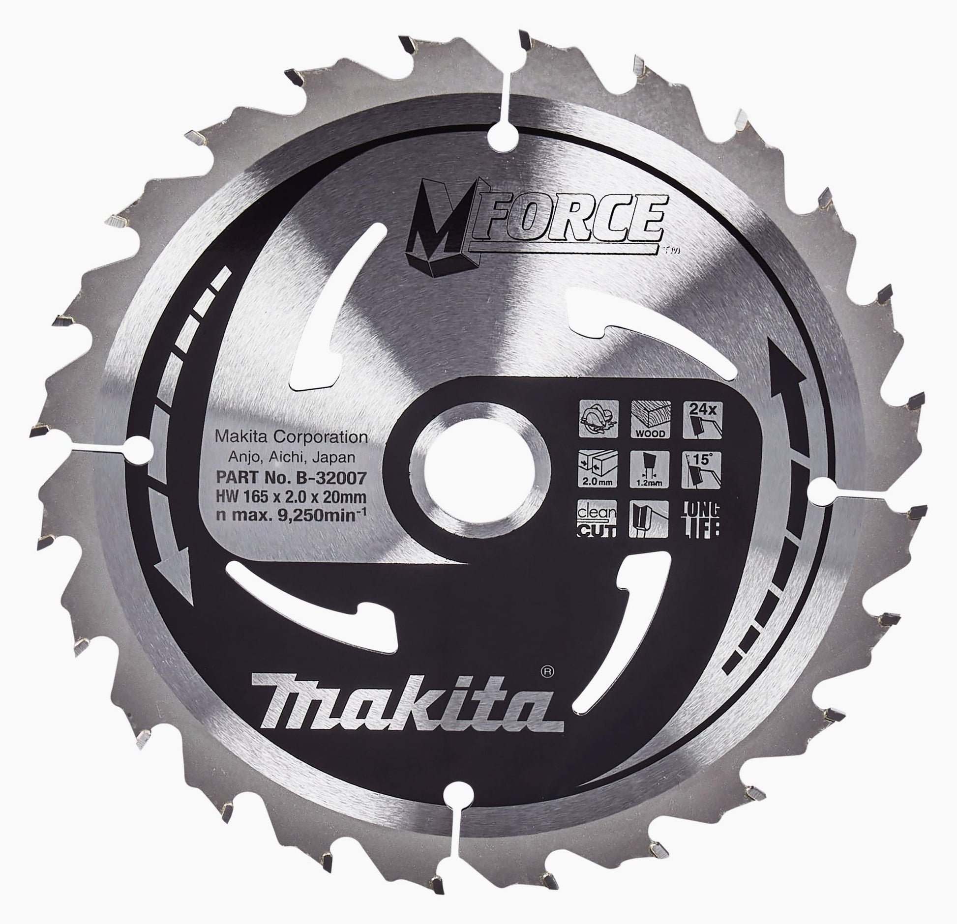 Makita B-32007 - Disco sierra circular, 165 x 20 mm