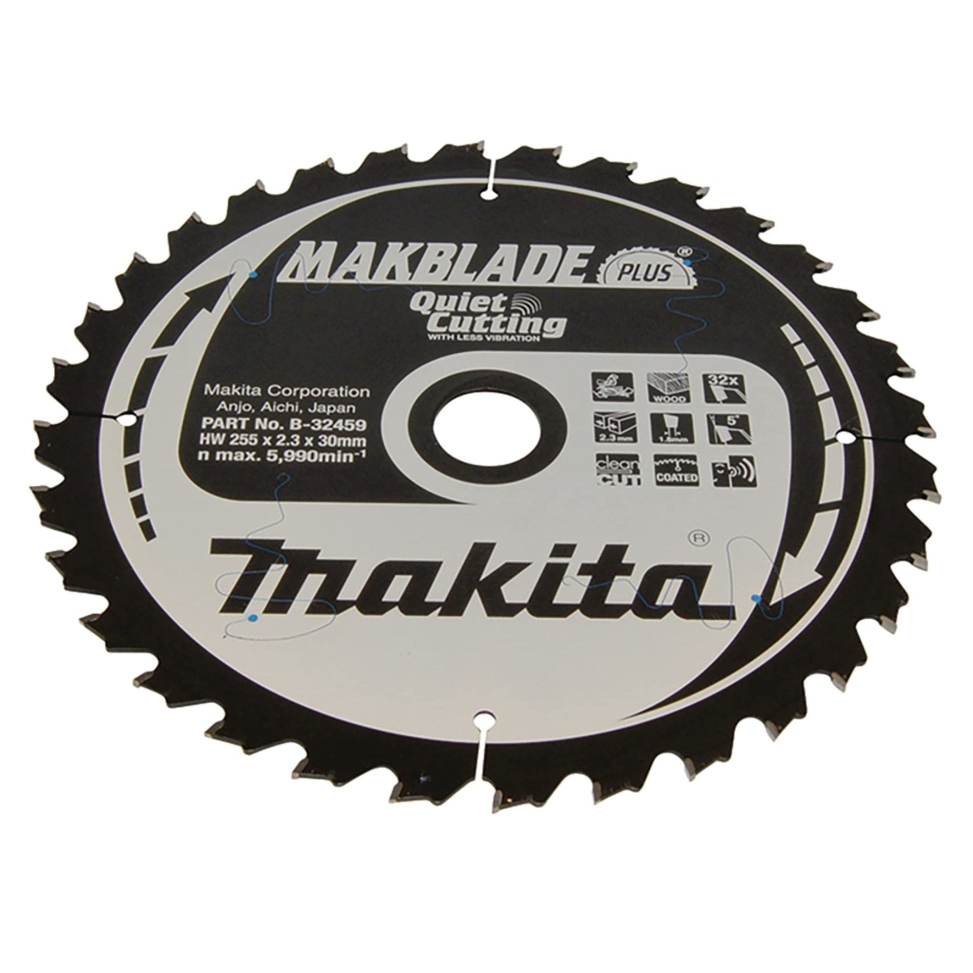 Makita B-32459 - Hoja de sierra circular MAKBLADE 255 x 30 x 32 Z - Ferrotecnia