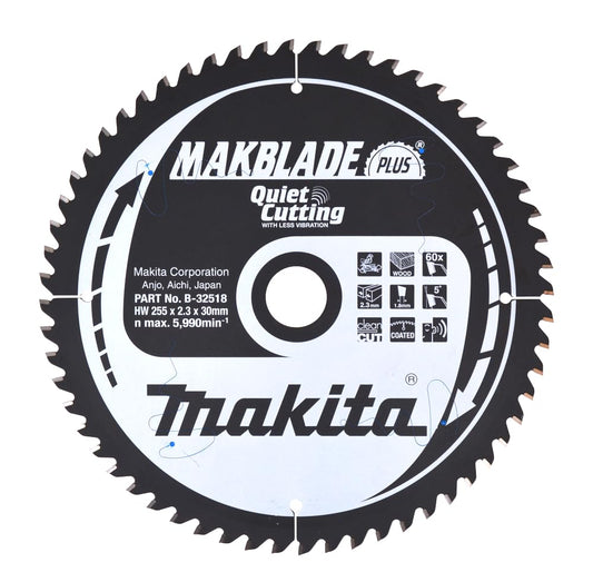 Makita B-32518 - Makblade Hoja, 255 x 30 mm, 60 Z, B de 32518
