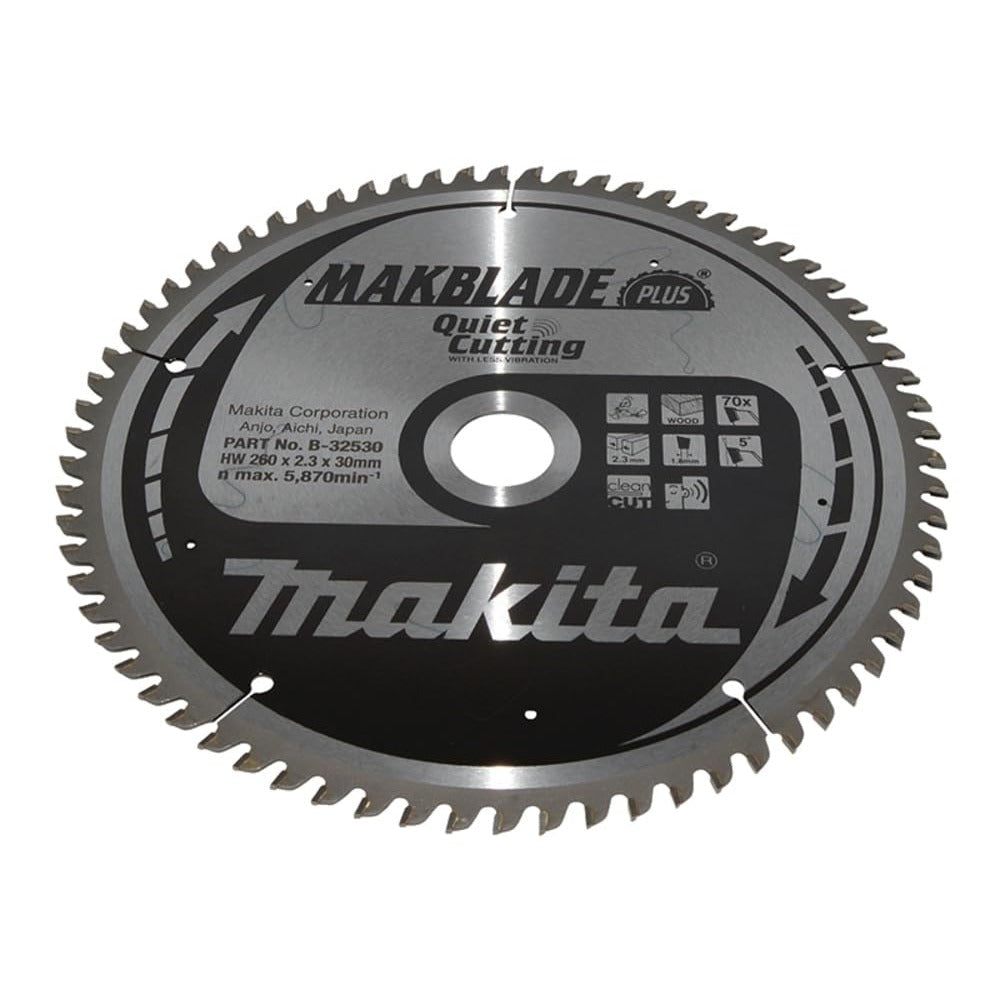 Makita B-32530 - MAKBLADE + hoja de sierra de 260 x 30 x 70 Z - Ferrotecnia
