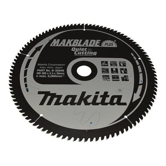 Makita B-32649 - Hoja de Sierra Circular TCT 305x30mm 100T Madera - Ferrotecnia