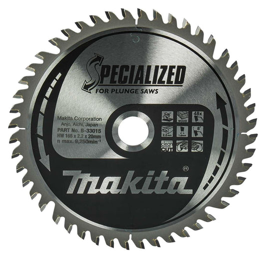 Makita B-33015 - Disco HM 165/20/48D Incisión