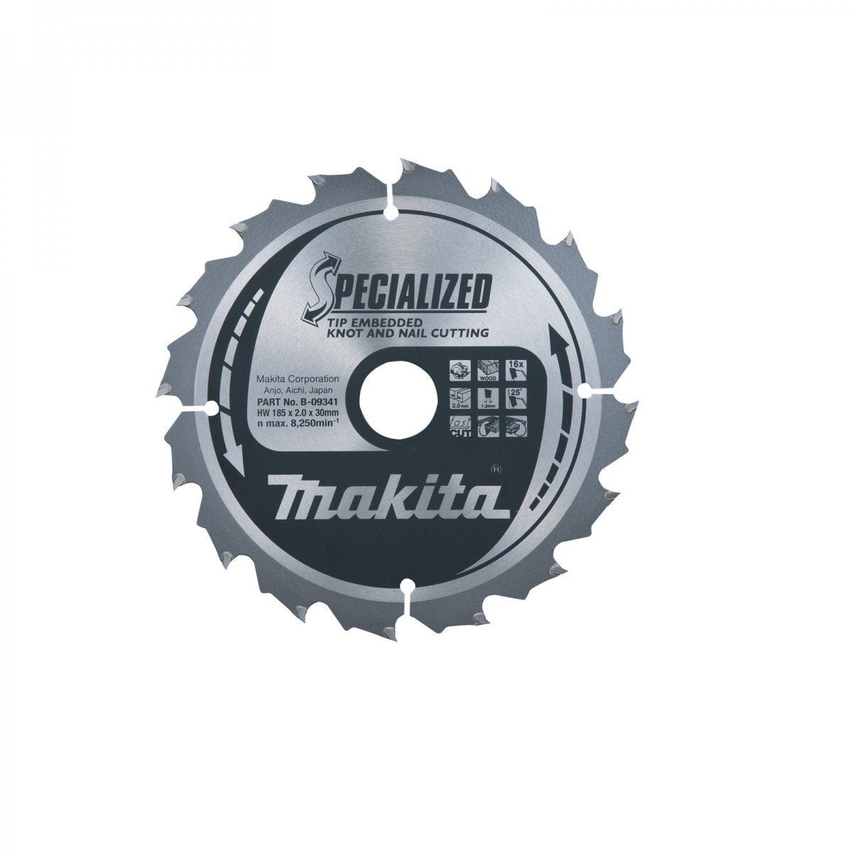 Makita B-33087 - Hoja de sierra especializada 355 x 30 mm, 24z