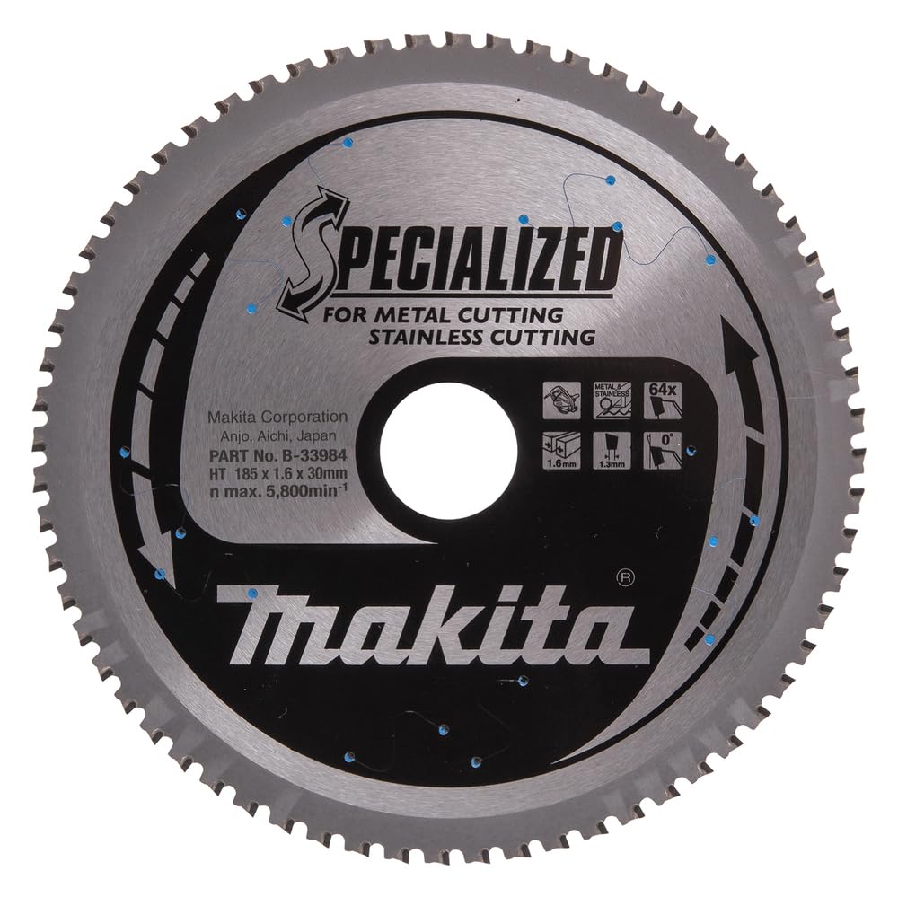 Makita B-33984 - Hoja Sierra Circular Specialized TCT185x30 64T Metal