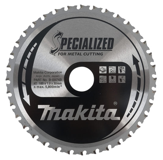 Makita B-34132 - Disco de sierra circular Specialized 305 x 25,4 mm, 60 dientes, para acero blando