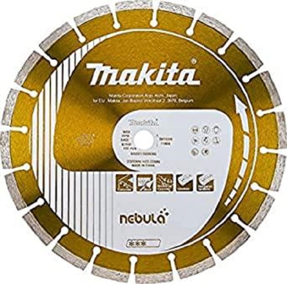 Makita B-54053 - Disco de diamante segmentado 350 x 25,4 mm, para hormigón, corte en seco y húmedo