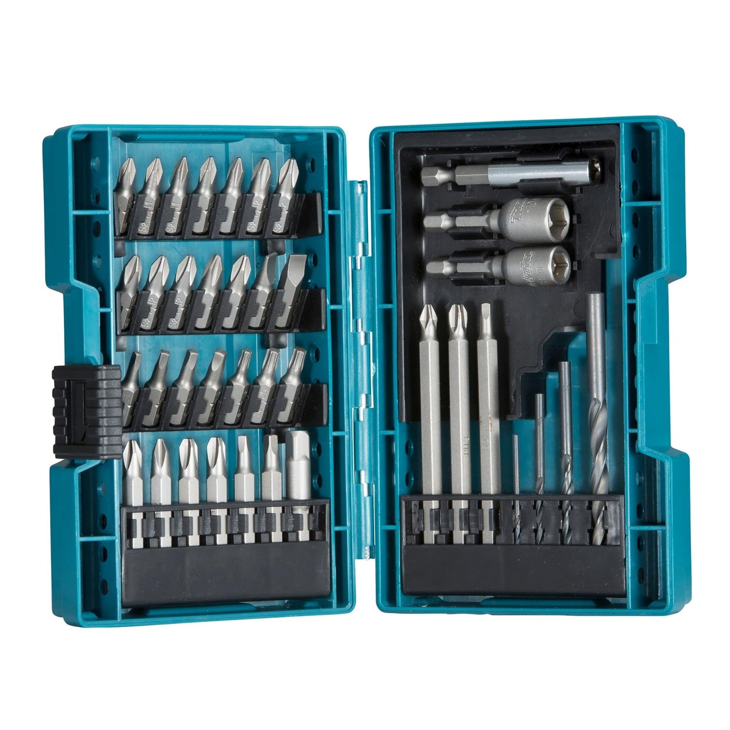 Makita B-54106 - B-57015 Juego de puntas de destornillador 38 piezas Estuche resistente a conexiones de tuercas - Ferrotecnia