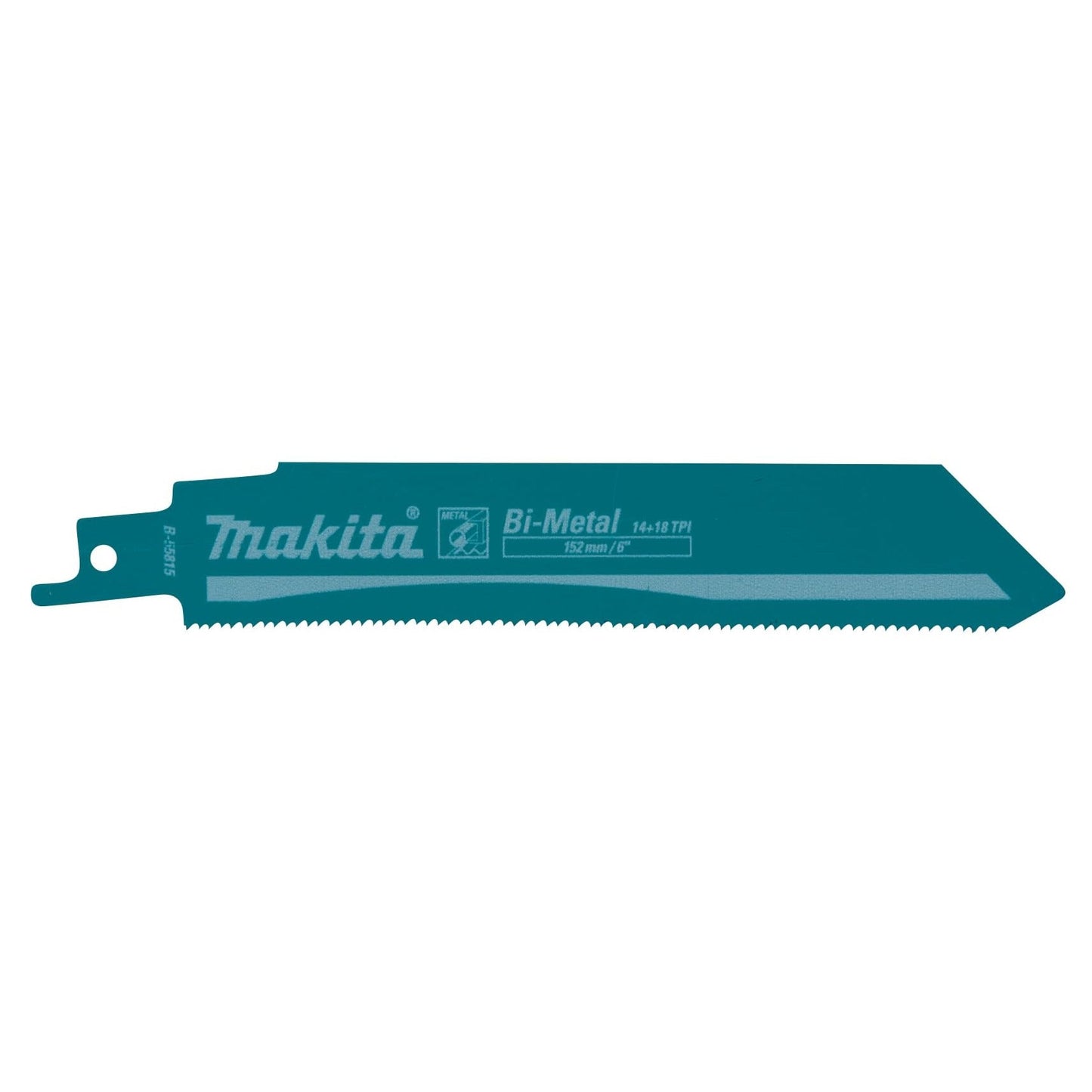 Makita B-55815 - Hoja de sierra sable BiM 152 x 1,1 mm, 14+1 dientes, para metal (Lote de 5 uds) - Ferrotecnia