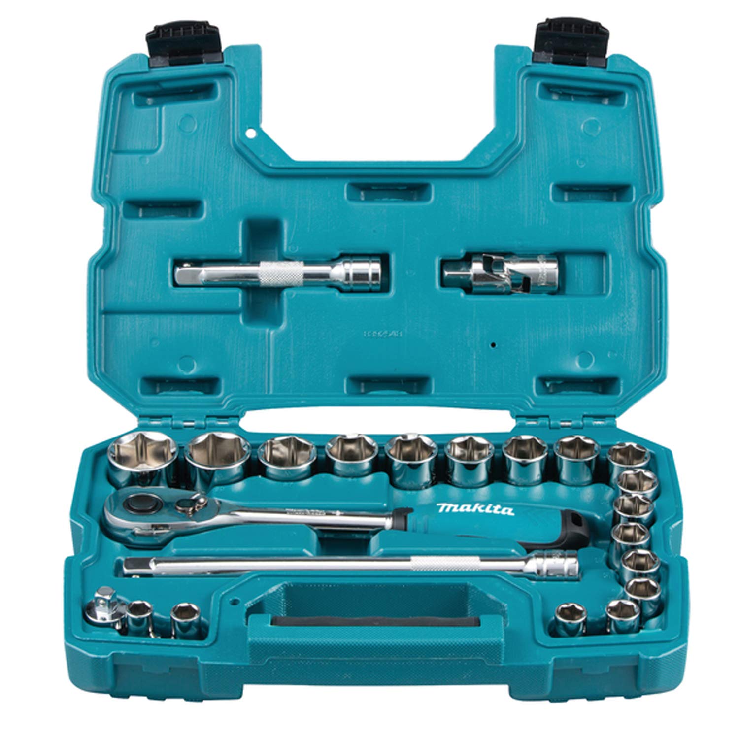 Makita B-65589 - Juego de vasos con llave de carraca 1/2" (Lote de 23 uds)