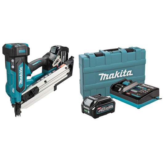 Makita BN001GD201 - Clavadora neumática 34° 50-90 mm 40 V XGT BL