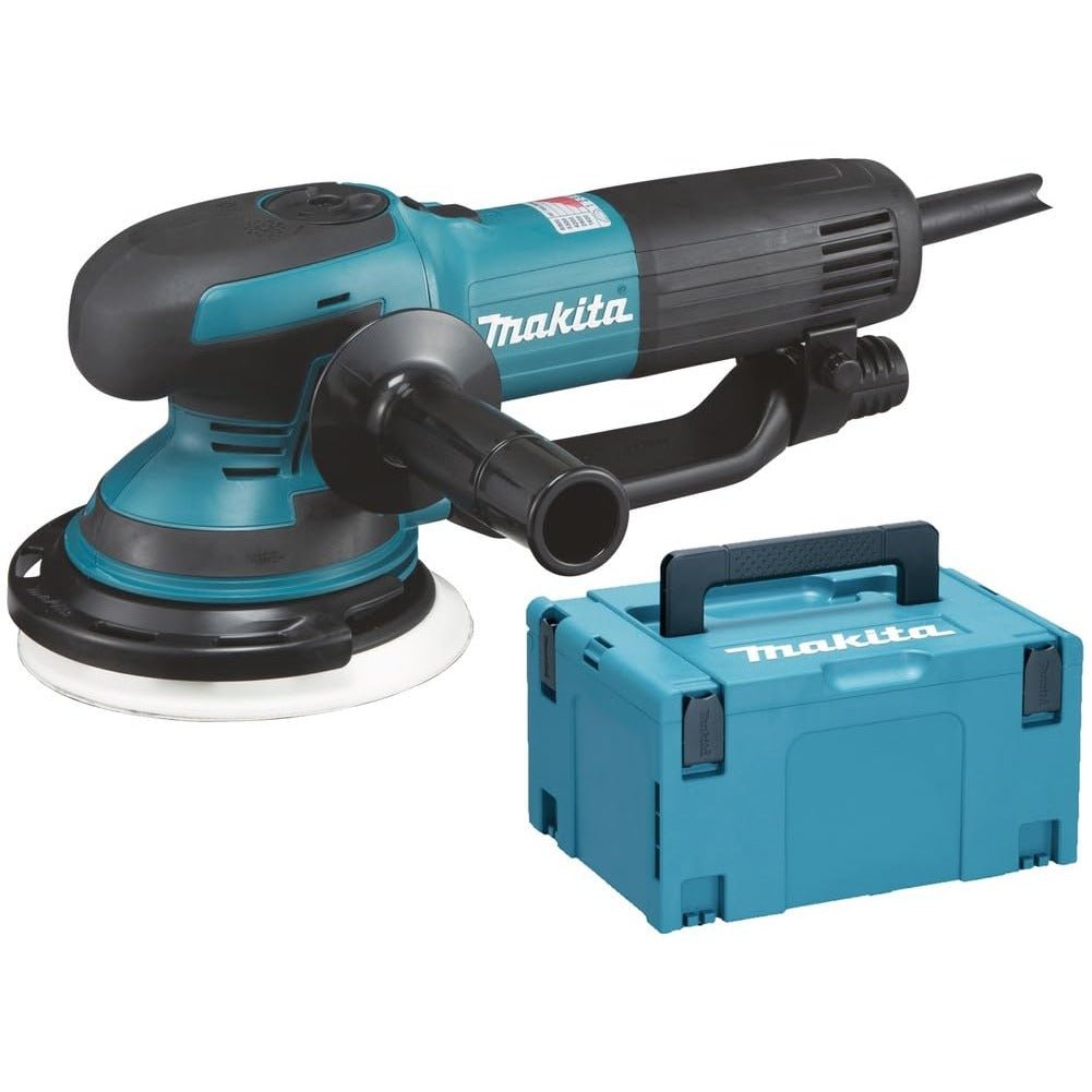 Makita BO6050J - Lijadora rotorbital 150 mm 750w 1600-6800 opm, azul y negro - Ferrotecnia