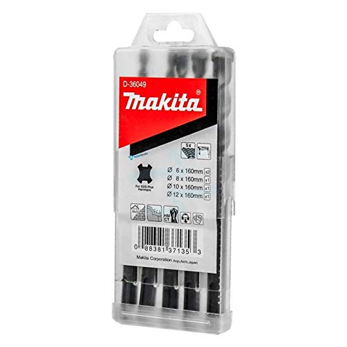 Makita D-36049 - Juego de brocas SDS-Plus (Lote de 5 uds)