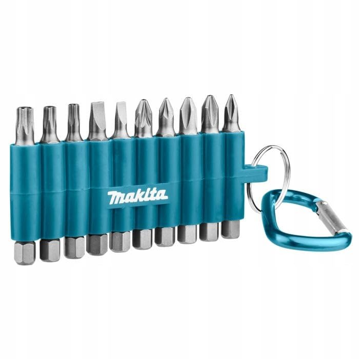 Makita D-65028 - Juego de 10 puntas diferentes (PH, PZ, SL, T) (Lote de 10 uds)