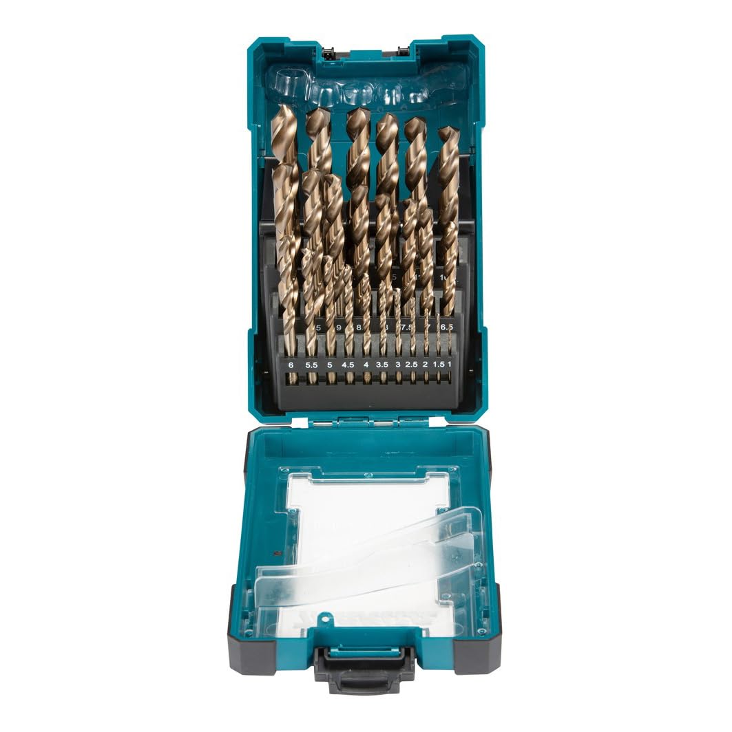 Makita D-67577 - Estuche de brocas para metal e inoxidable HSS-Co (Lote de 25 uds)