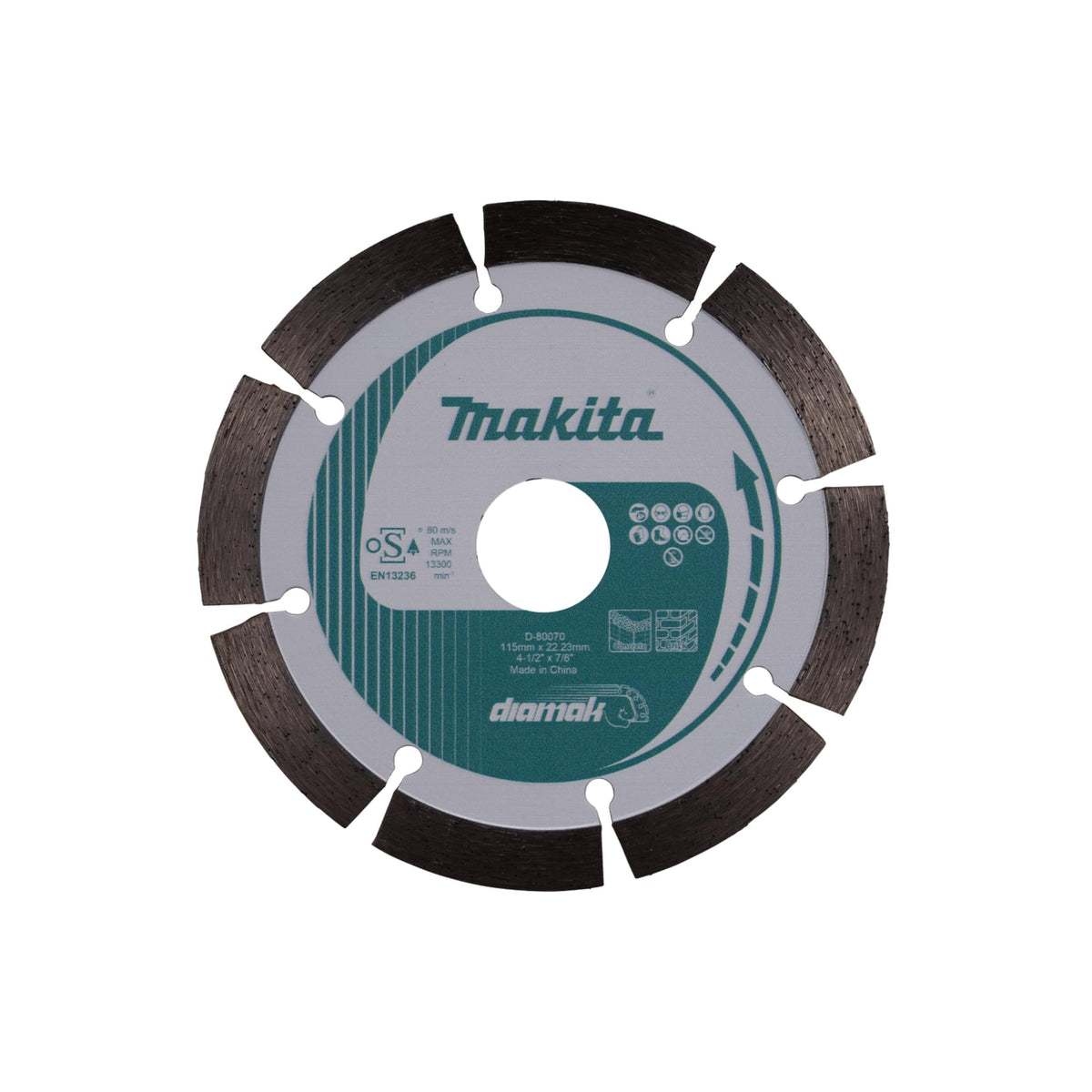 Makita D-80070 - Disco de diamante Diamak 115 x 22,23 mm