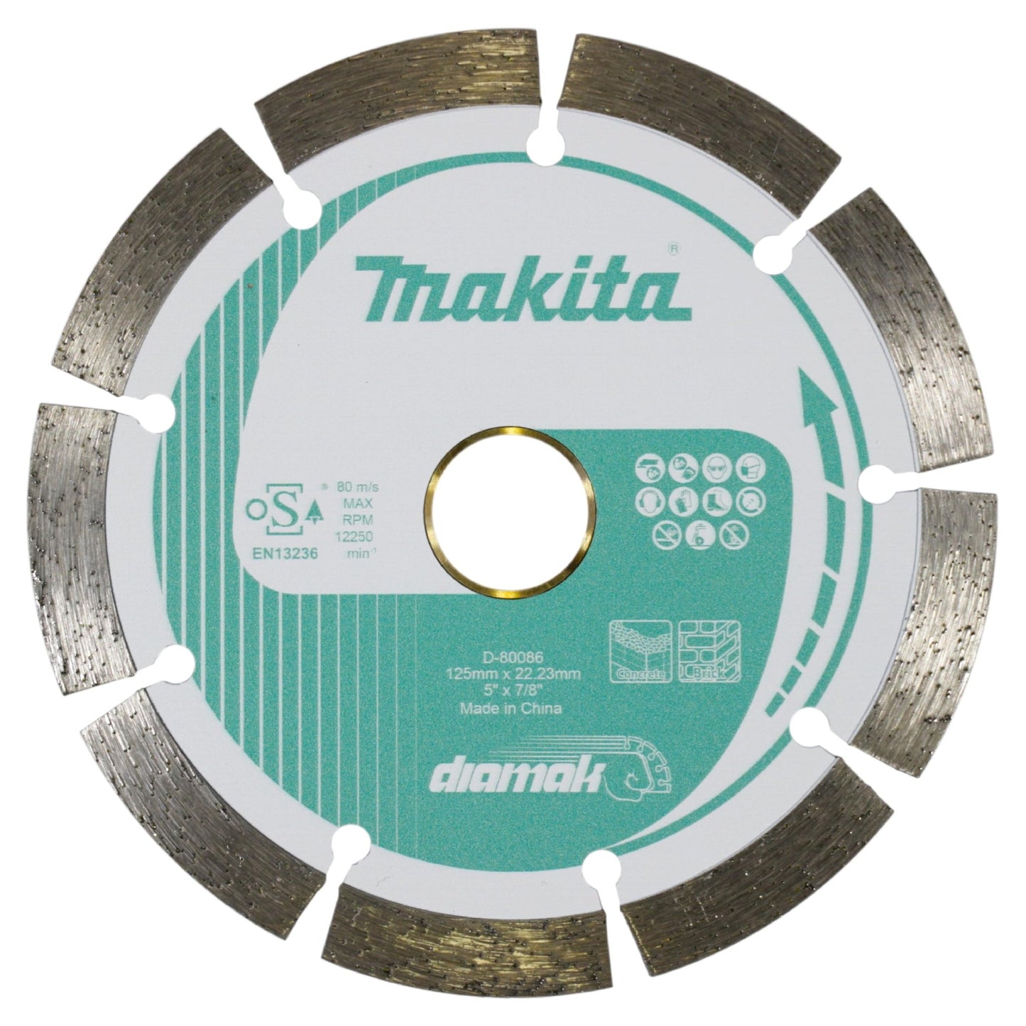 Makita D-80086 - Diamak - Disco de corte de diamante (125 mm)