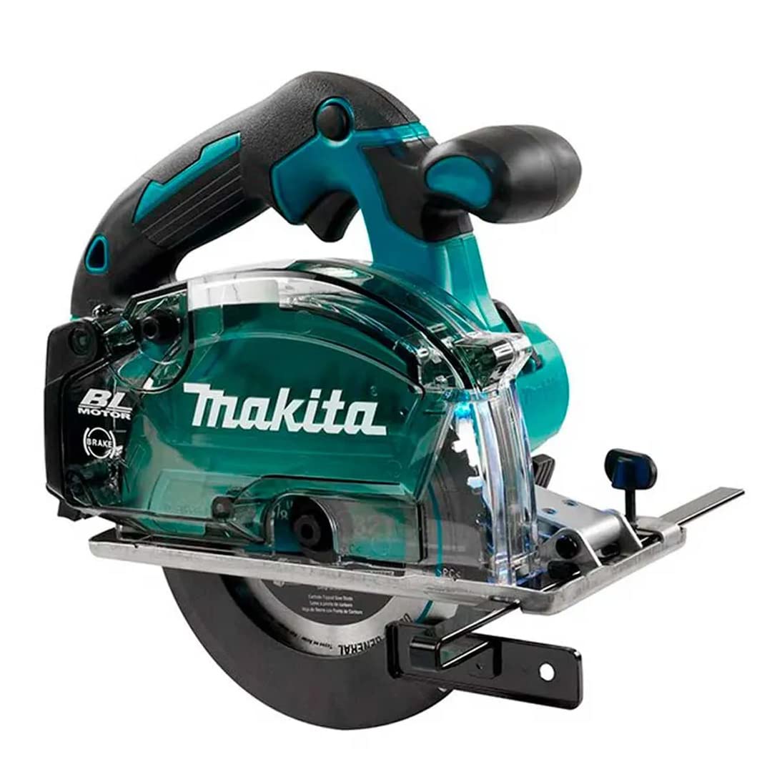 Makita DCS553Z - Cortador de Metal con depósito 18V LXT 150MM, Solo, Azul, Size