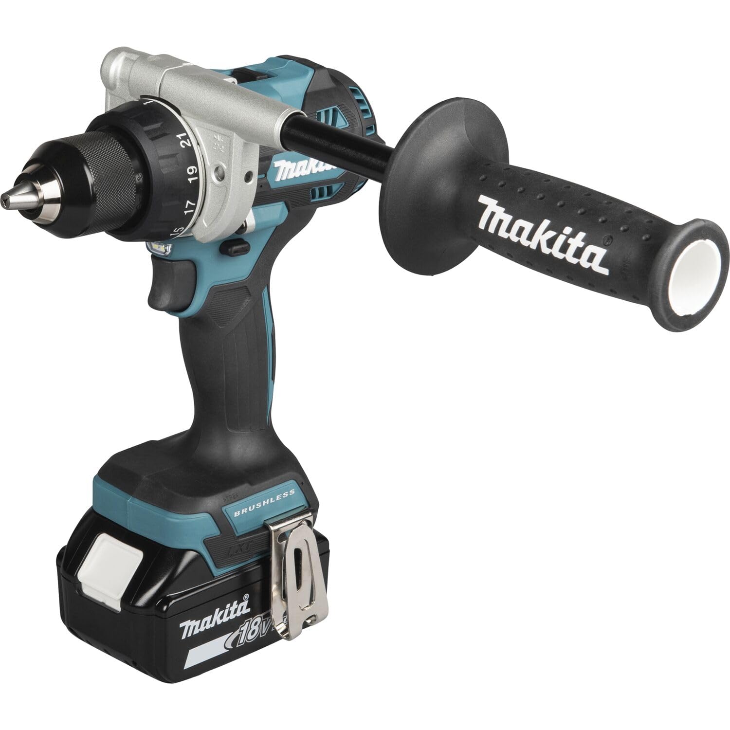 Makita DHP492RTJ - Taladro atornillador de impacto inalámbrico 18 V/5,0 Ah (IEC) Li-Ion