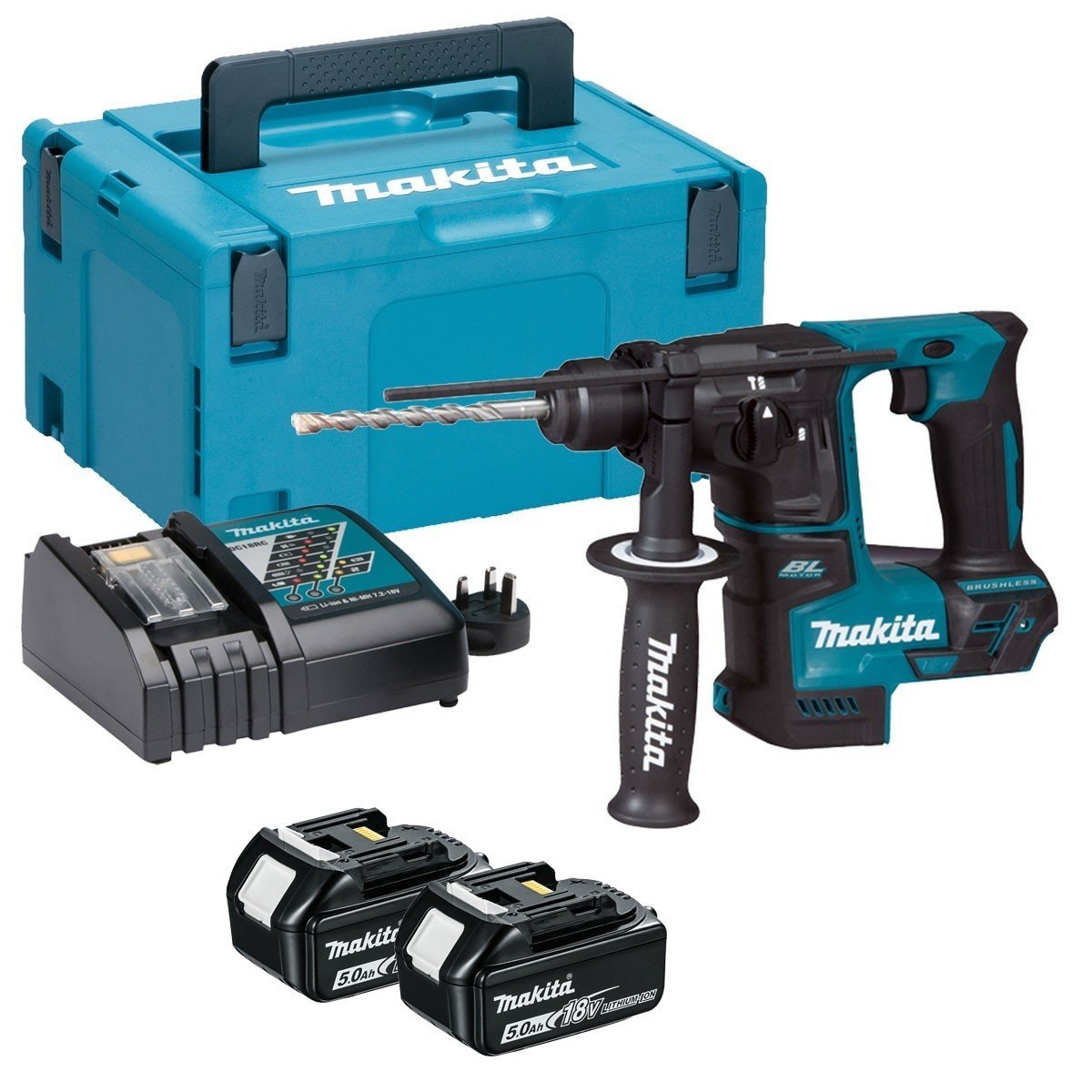 Makita DHR171RTJ - Martillo ligero 17mm 18V Litio-ion