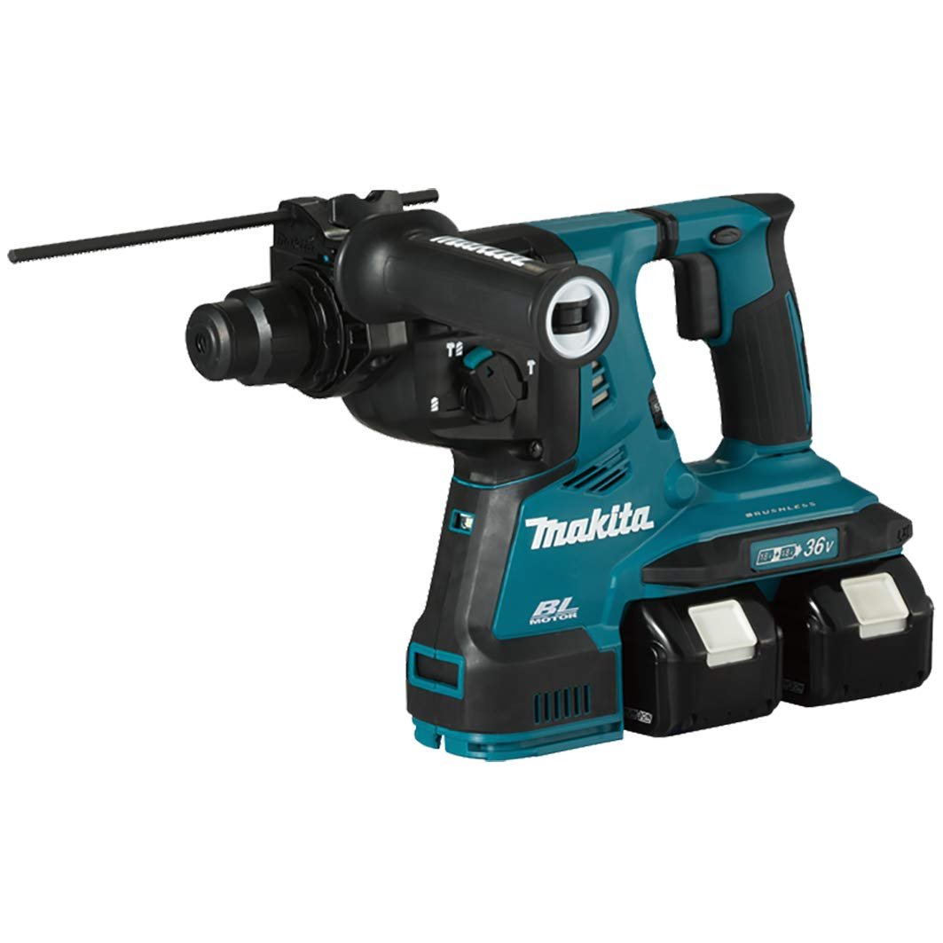 Makita DHR280PT2J - Martillo ligero SDS-Plus 18Vx2 LXT sin escobillas, 2,8 J, 2x5,0 Ah