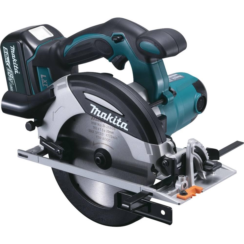Makita DHS630RTJ - Sierra circular 165mm 2x18V 5Ah Li-ion + maletin Makpac