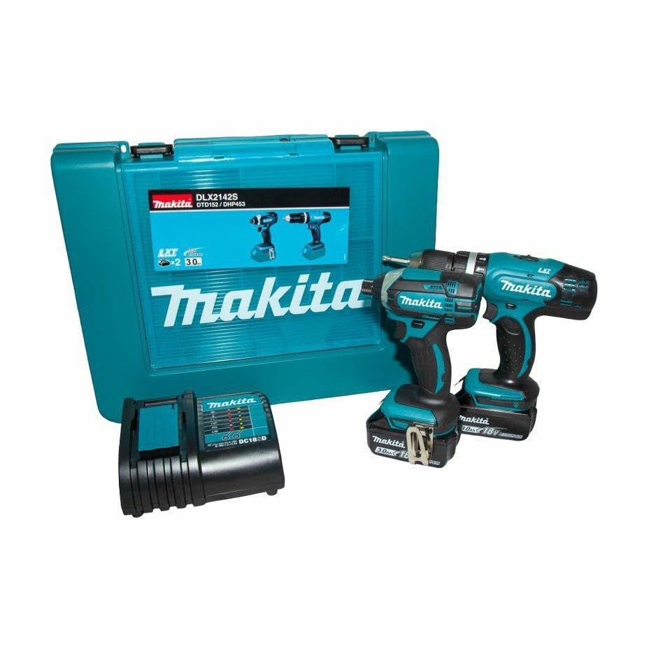 Makita DLX2142S - Kit combo 18V LXT (DHP453 + DTD152), 2x3,0 Ah - Ferrotecnia