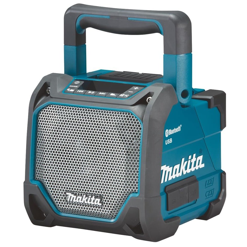 Makita DMR202 - Altavoz portátil Negro, Azul - Altavoces portátiles (3,6 cm, 3,6 cm, 10,2 cm, Inalámbrico, USB Tipo A, Negro, Azul) - Ferrotecnia