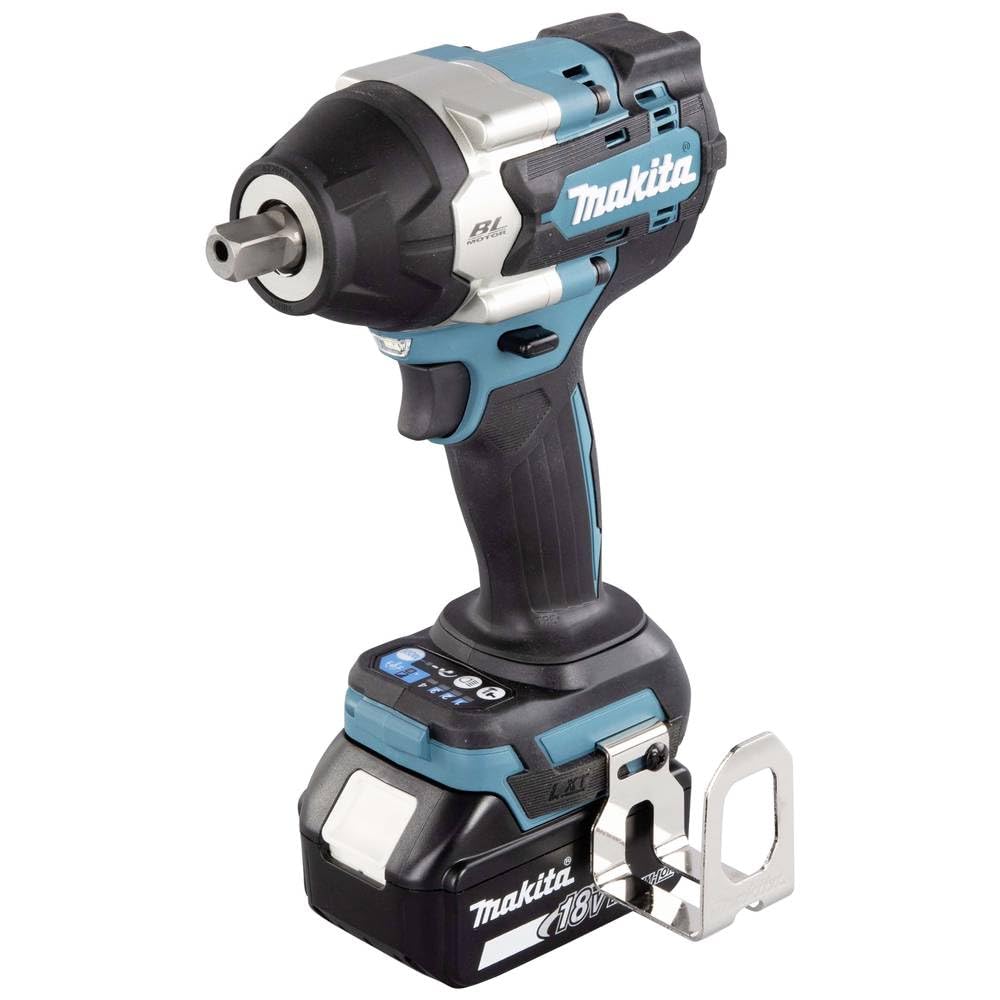 Makita DTW701RTJ - Atornillador de Impacto (18 V, 5,0 Ah, 2 baterías y Cargador)