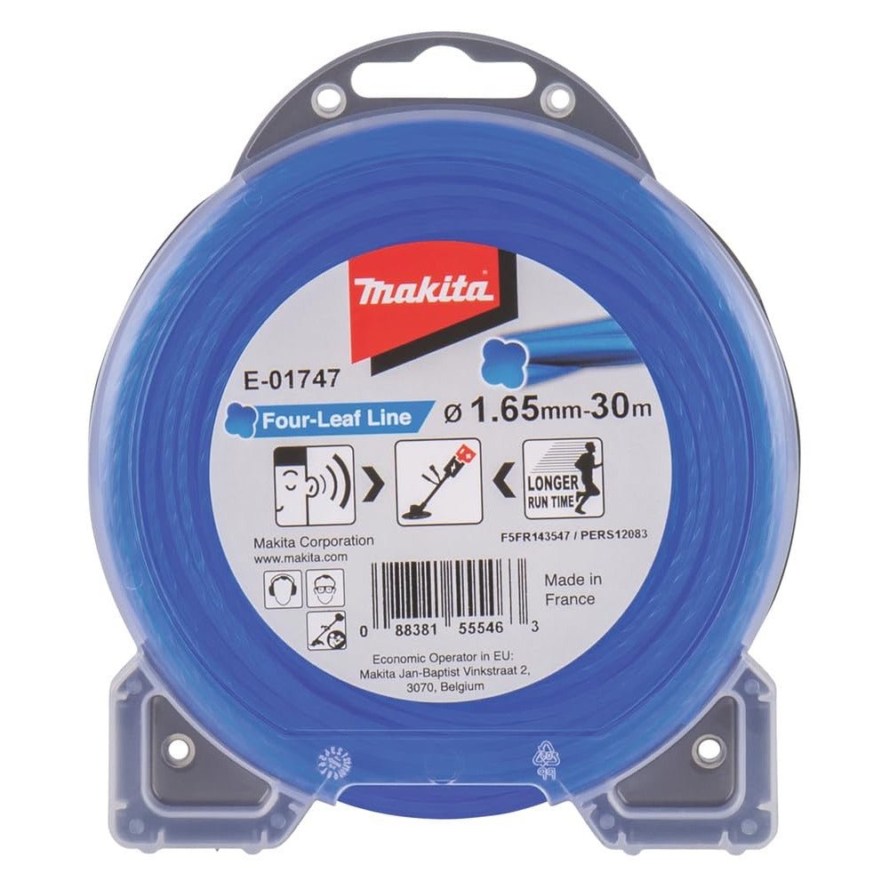 Makita E-01747 - Desbrozadora de hilo de trébol de alambre azul 1,65mm 30m - Ferrotecnia