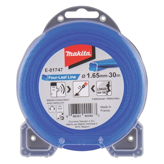 Makita E-01747 - Desbrozadora de hilo de trébol de alambre azul 1,65mm 30m - Ferrotecnia