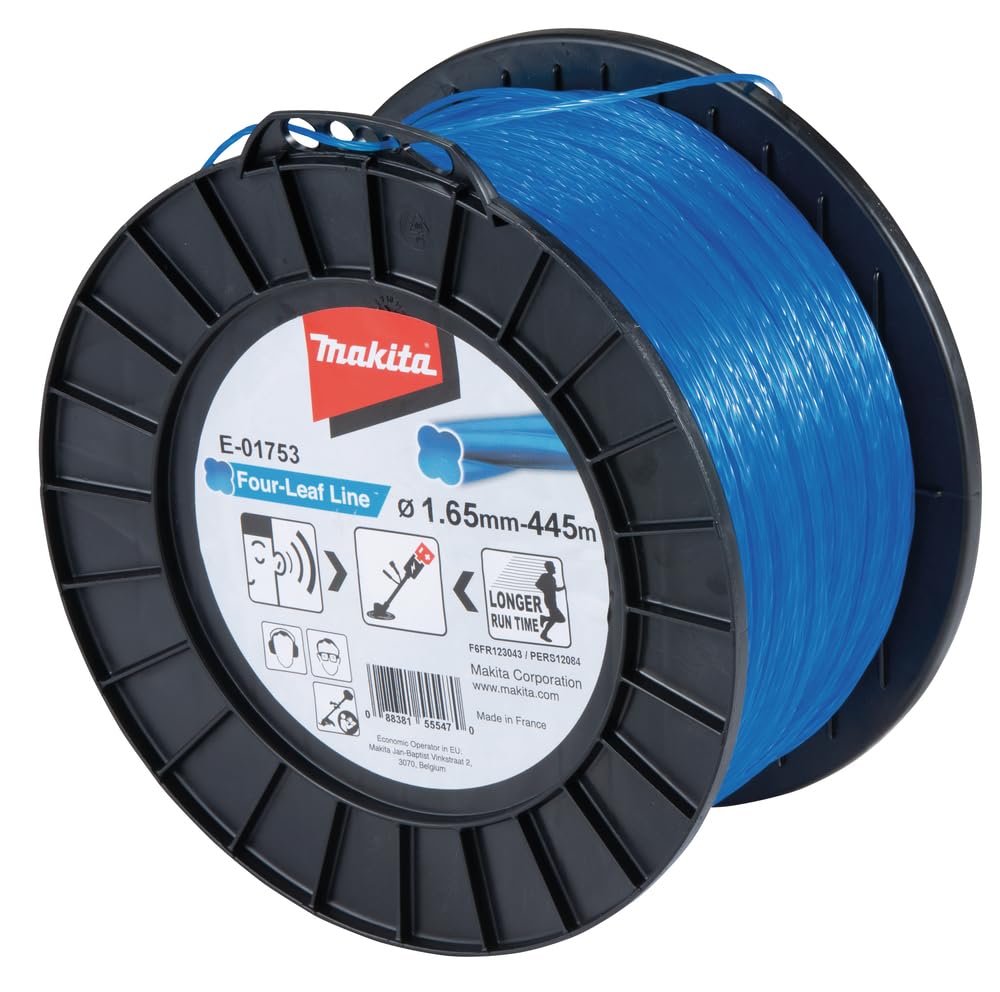 Makita E-01753 - Desbrozadora de Hilo Azul con Hoja de trébol 1,65mm 445m