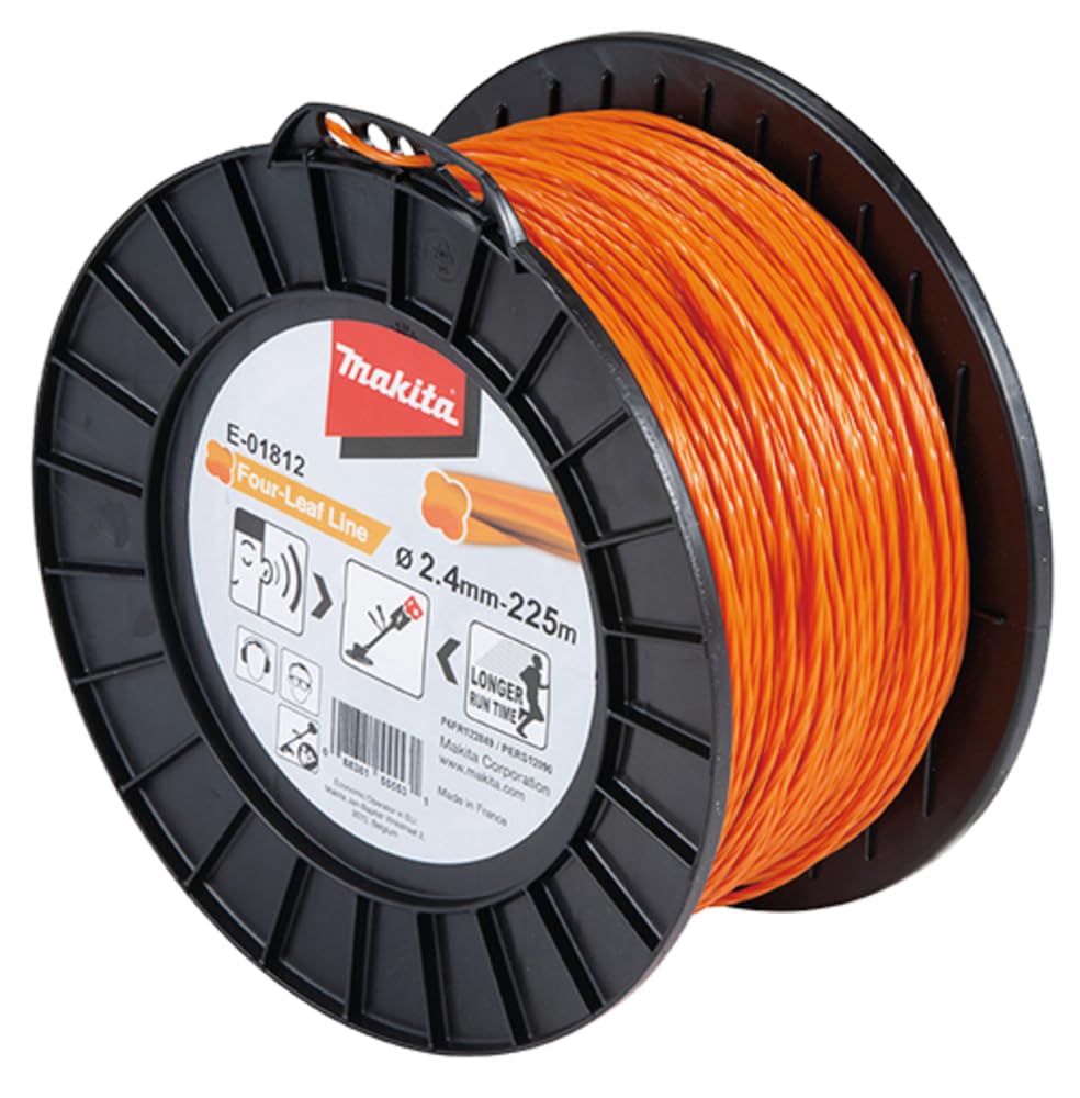 Makita E-01812 - Hilo de Corte Four Leaf 2,4 mm x 225 m