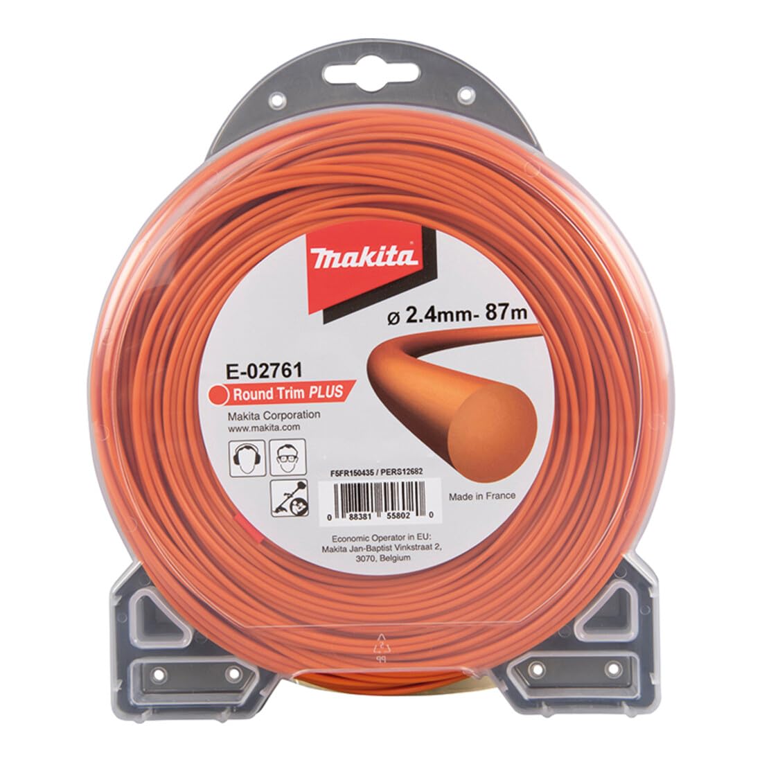 Makita E-02761 - Desbrozadora de alambre redondo Recortadora de bordes 2,4mm x 87m