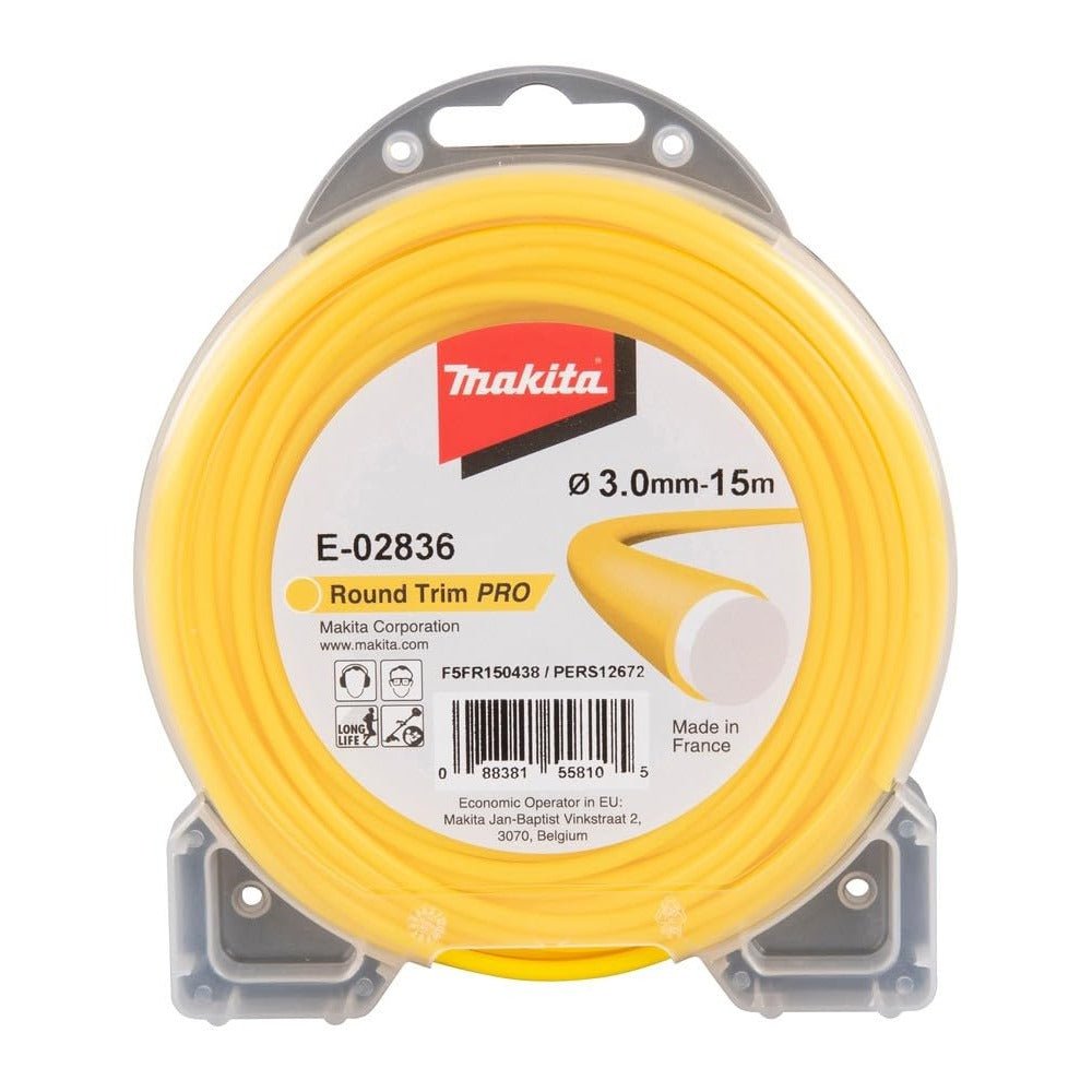 Makita E-02836 - Hilo de corte redondo (3,0 mm x 15 m) - Ferrotecnia
