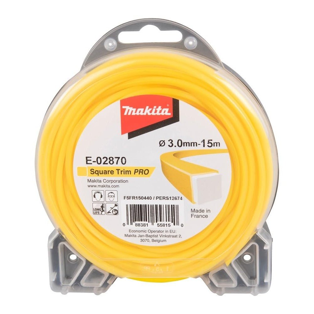 Makita E-02870 - Hilo para cortacésped (4 cantos, 3 mm x 15 m) - Ferrotecnia