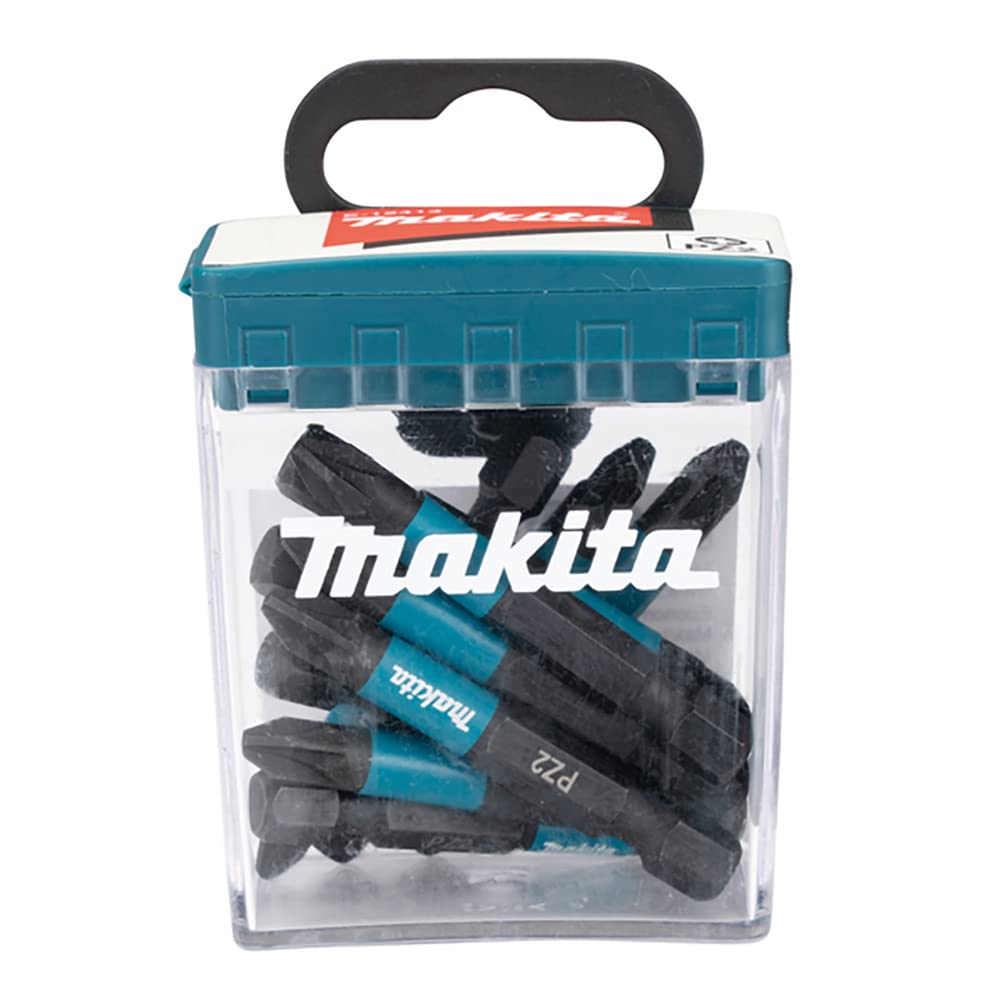Makita E-12413 - Puntas de atornillar PZ2 de 50 mm, Impact Black (Lote de 10 uds)