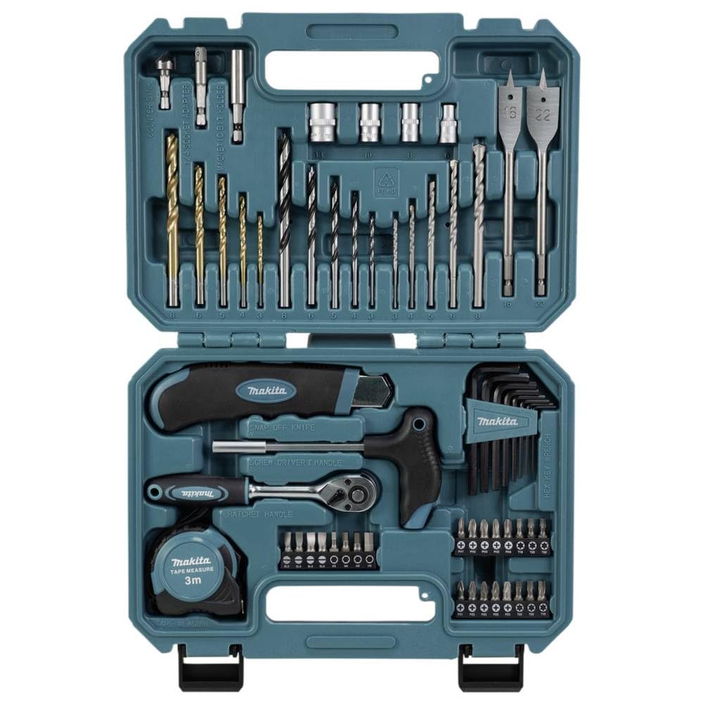 Makita E-15095 - Juego de herramientas manuales y brocas de (Lote de 60 uds)