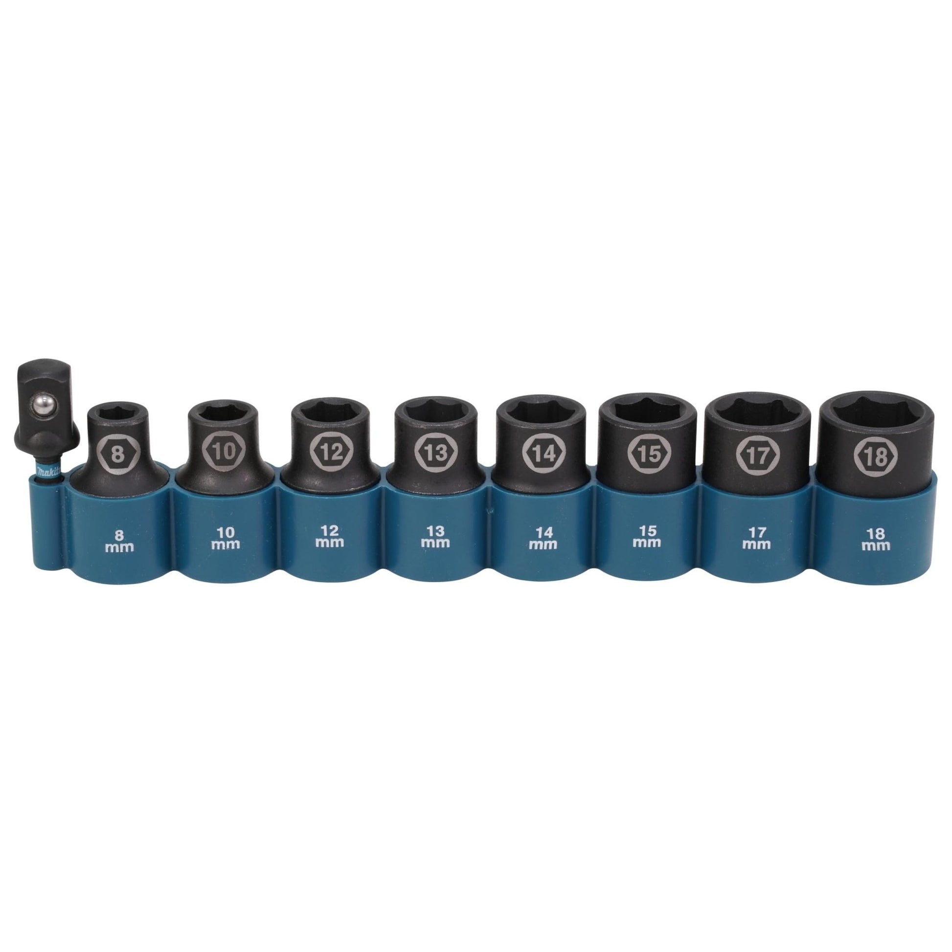Makita E-16645 - Juego de vasos de impacto 1/2" de 8-18 mm (Lote de 9 uds) - Ferrotecnia