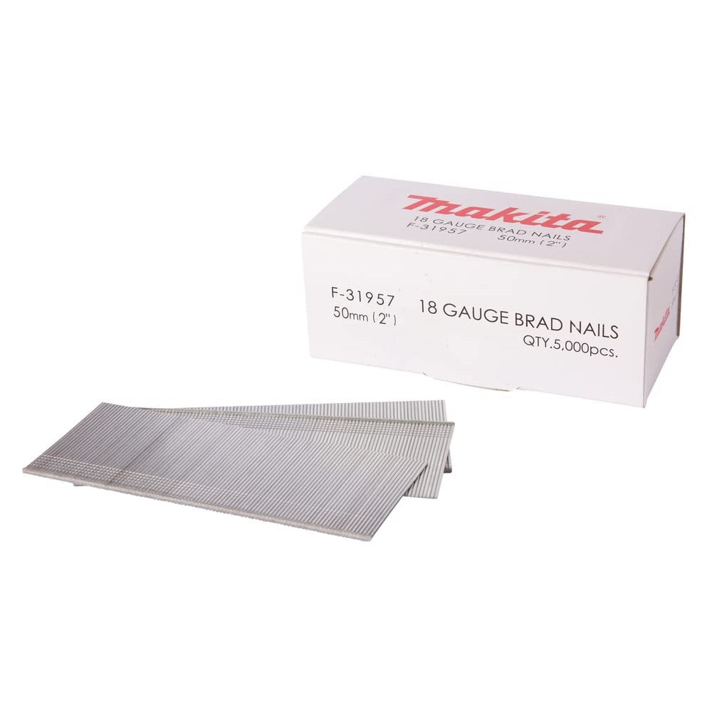 Makita F-31957 - Pasadores de calibre 18 de 50 mm (Lote de 5000 uds) - Ferrotecnia