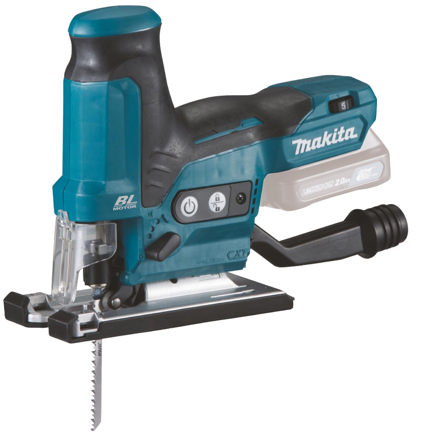 Makita JV102DZ - Sierra de calar pendular con batería 280W, 10.8V/sin baterías, sin cargador