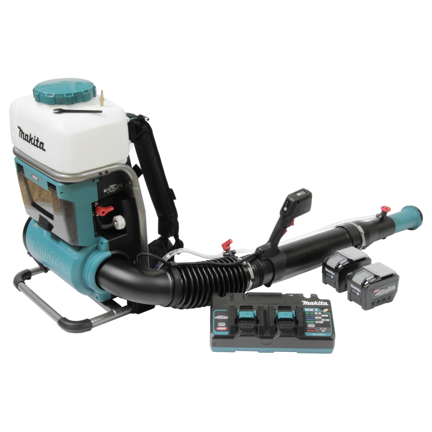 Makita PM001GL202 - Pulverizador de Mochila con batería (40 V, máx. 8,0 Ah, 2 baterías y Cargador Doble) - Ferrotecnia