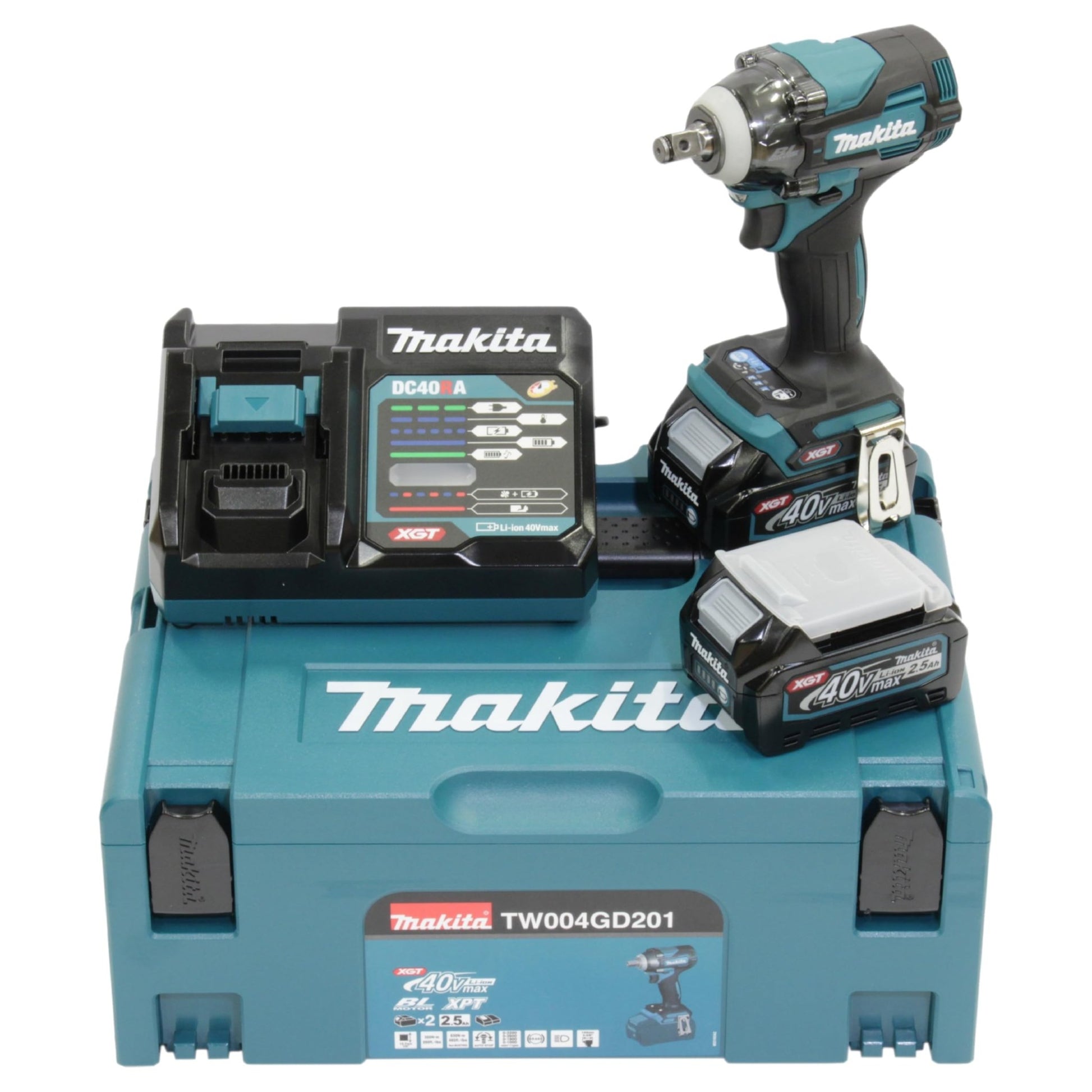 Makita TW004GD201 - Llave de impacto BL 40Vmáx 2,5Ah XGT 1” 350 Nm