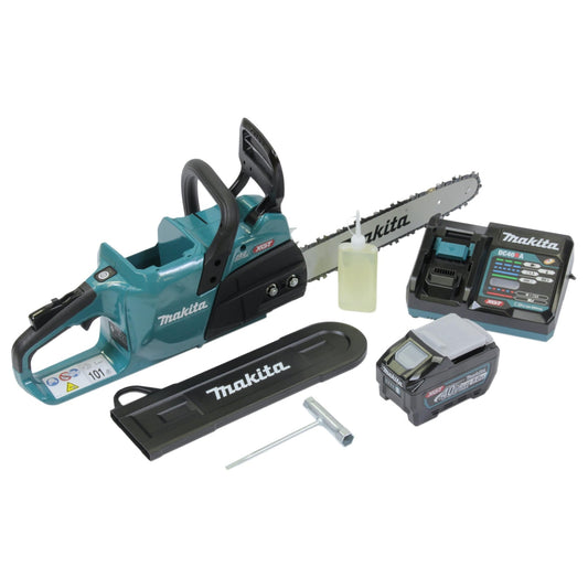 Makita UC025GT101 - Motosierra con batería, 40 V, 35 cm de longitud de espada, 25,5 m/s de velocidad de la cadena